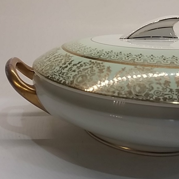 Vtg Stouffers handpainted Favorite Bavaria with lid 10.25" - Picture 12 of 16